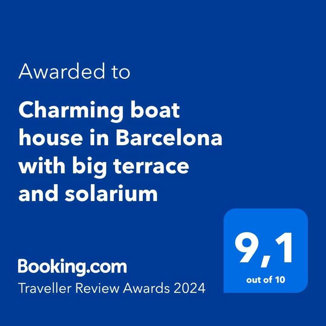 Charming Boat House In Barcelona With Big Terrace And Solarium Hotel Сант Адриа де Бесос Екстериор снимка